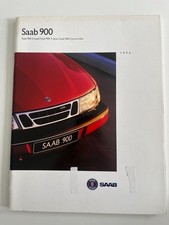 SAAB 900 2.0i 2.0 Turbo 2.3 2.5 V6 Coupe Convertible Saloon UK Brochure 1996