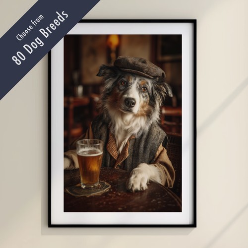 Funny dog drinking beer the - funny,