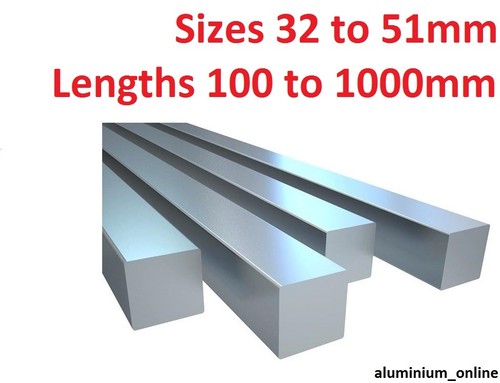 Aluminium square bar - square,