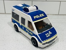 ⭐️ Vintage Playmobil POLICE RIOT / SWAT VAN Prison Truck 70899 LIGHTS + SOUND ⭐️