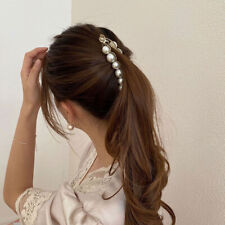 Pearls Banana Hair Clip