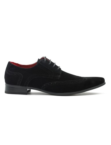 Men black suede brogues - men’s,
