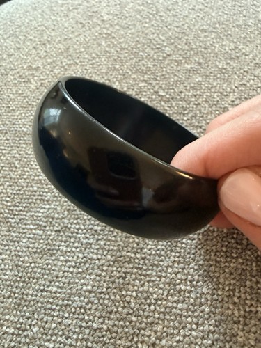 Vintage chunky black bakelite - vintage,