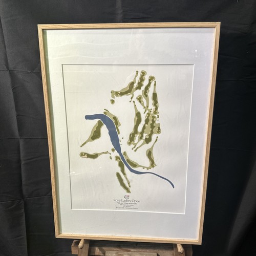 Framed art print - print, rose
