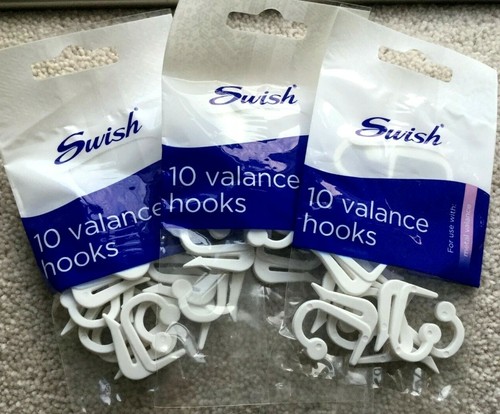 Swish valance hooks - hooks, packs