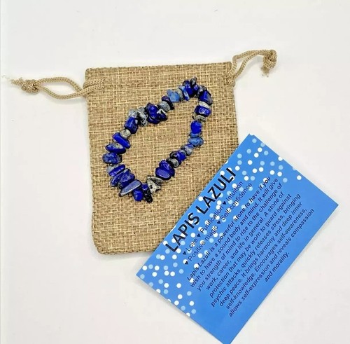 Natural lapis lazuli bracelet - natural,