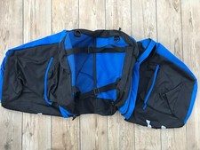 Equestrian Saddle Carrier Bag Blue and Black