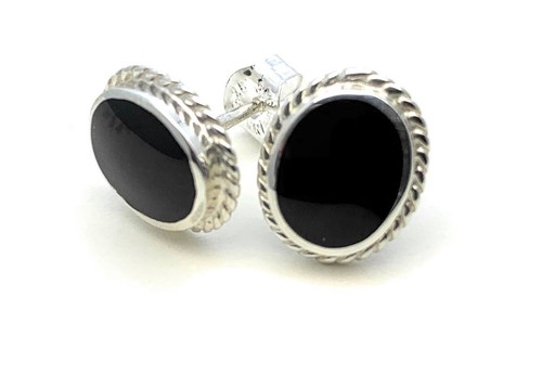 Whitby jet and sterling silver - jet,
