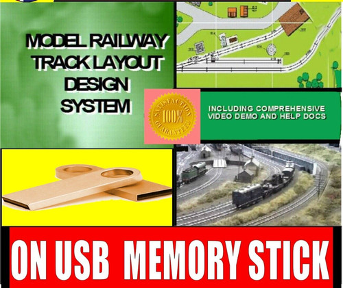 Model railway track layout - model,