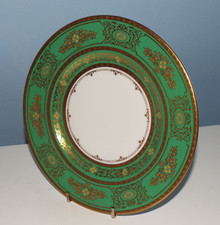 Minton Green & Gold Argyle