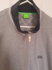 Hugo Boss Mens Marl Grey Zip Up Sweatshirt/ Tracksuit Top Size 3XL