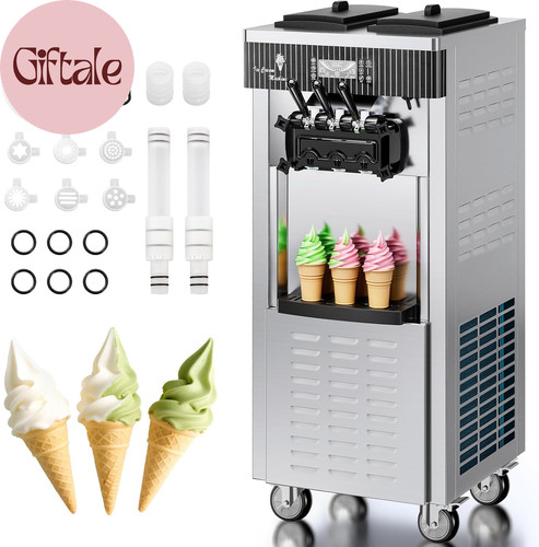 Soft serve ice cream - serve,