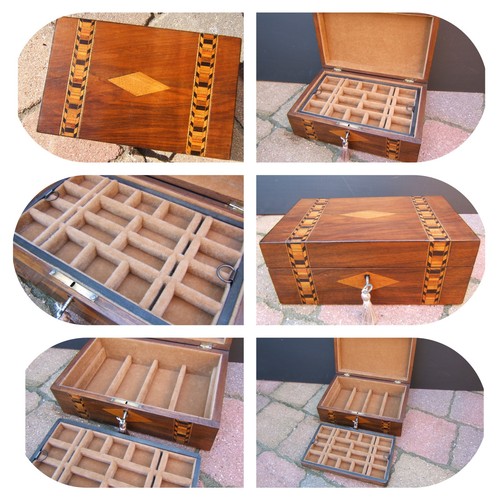 Antique 19c jewellery box - antique,