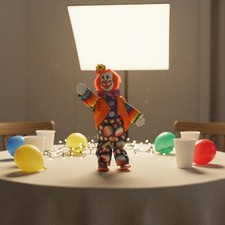 Ceramic Clown Doll Great Gift