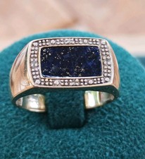 Vintage 9ct gold lapis - 9ct,