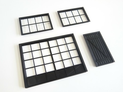 Set windows and doors - and,