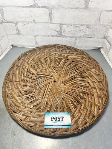 Wicker round tray - wicker,