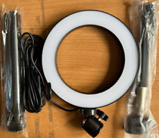6" LED Ring Light with Extendable Pole & Tripod Stand - USB Powered