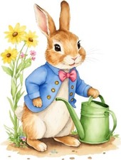 Peter Rabbit Flower Wall Art
