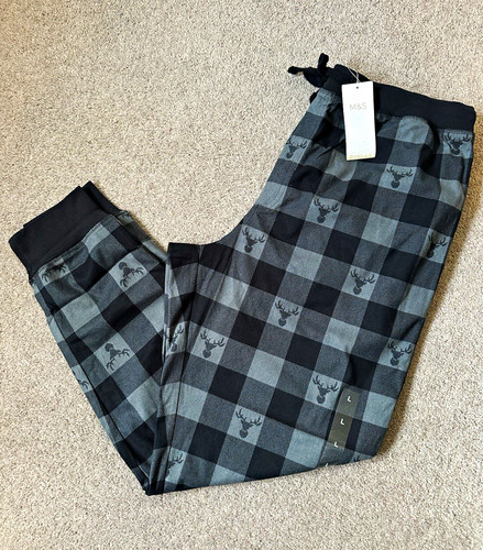 Men pyjama pants l - m&s,