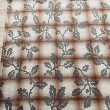 Linwood Fabrics BRACKENHURST Check  80% Wool Blend Woven Fabric. 3 metres