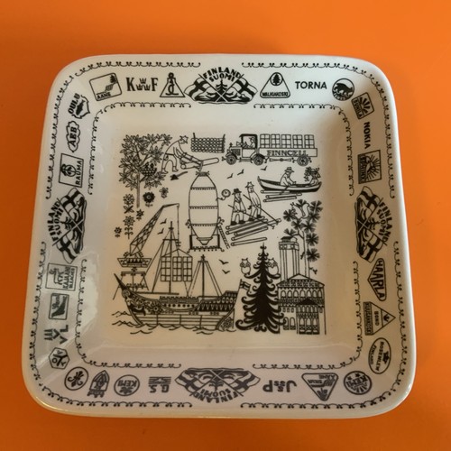 Vintage arabia square plate - square,