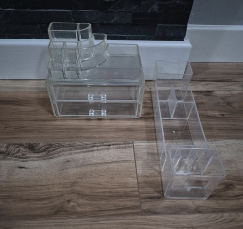 Plastic make organise trays - make-up,
