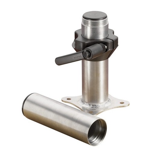Alloy spare wheel holder - wheel, post