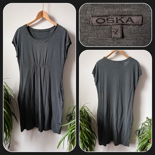 Oska grey hemp cotton casual - grey,
