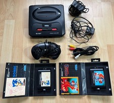 Sega Mega Drive II Console Bundle - Sonic 1 & 2 Fully Boxed Games Ready To Play!
