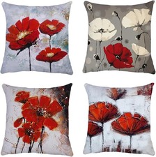 Poppy Cushion Covers Floral