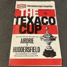 Airdrie V Huddersfield 1971 texaco cup  
