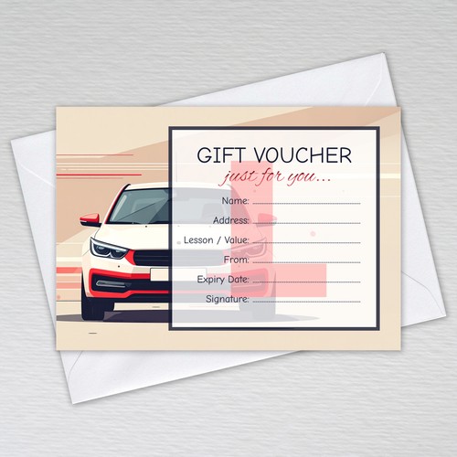 Driving lesson voucher - lesson,