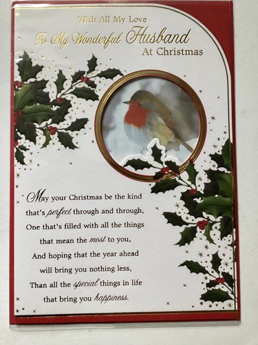 Husband christmas card - husband,