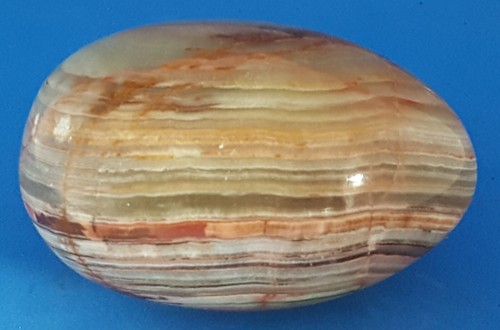 Green brown polished marble