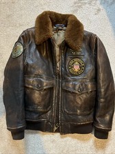 Ralph Lauren G1 Leather Pilot Jacket (topgun) kids size medium 10- 12