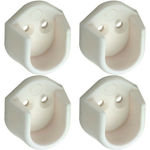White rail end supports - 4,