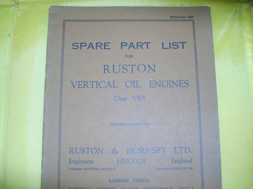 Ruston and hornsby vrb spare - ruston,