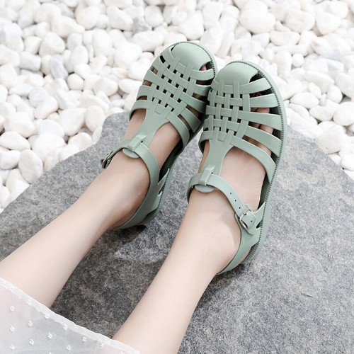 Ladies retro flat jelly - retro,