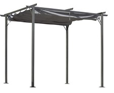 Pergola with retractable roof