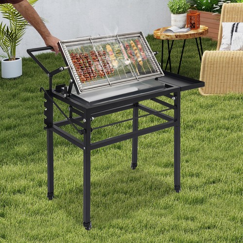 Portable charcoal flip grill - portable,