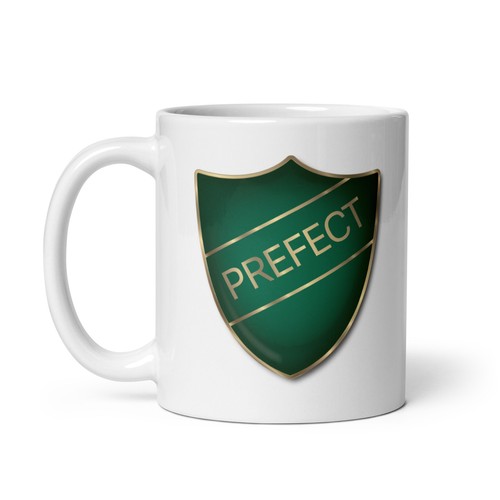 Prefect badge white - prefect,