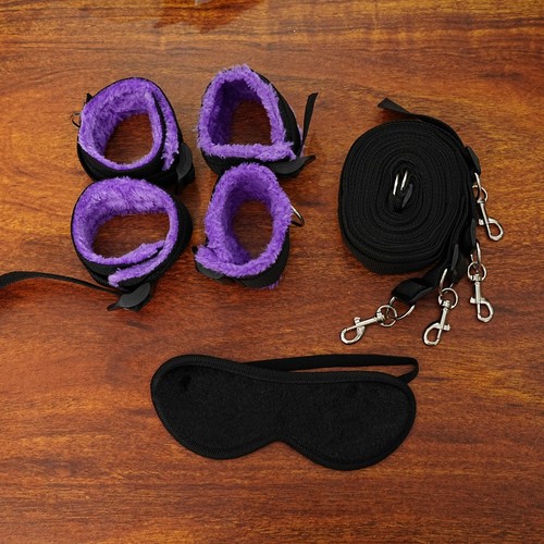 Handcuffs bondage bed bdsm - handcuffs,