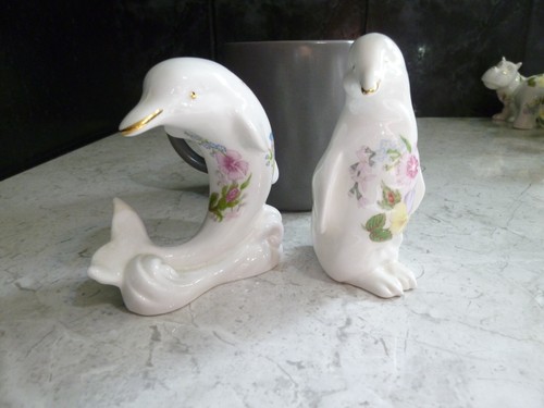 Aynsley penguin and dolphin - aynsley,