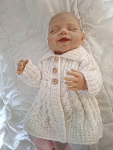 White baby cardigan with - cardigan,
