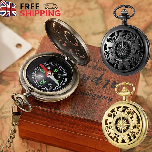Vintage pocket compass antique - pocket,