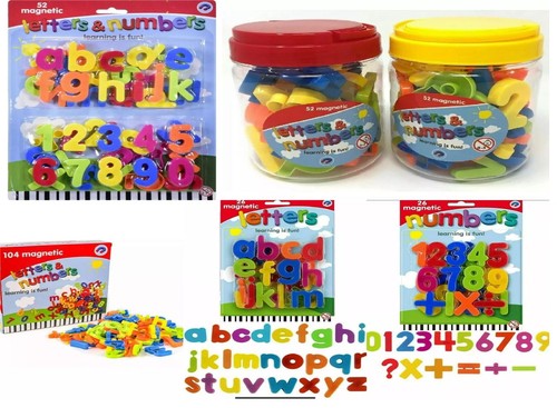Magnetic letters numbers - numbers, &