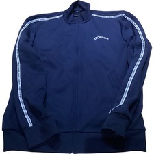 Adidas Climalite Track Jacket Men's S Navy Full Zip Logo Sport
