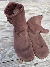 Fit Flop Brown Leather Suede Mid Calf Boots Womens With Buckle, 104 030, UK 8