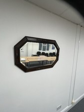 Edwardian Wooden Framed Mirror In Great Condition And Lots Of Character